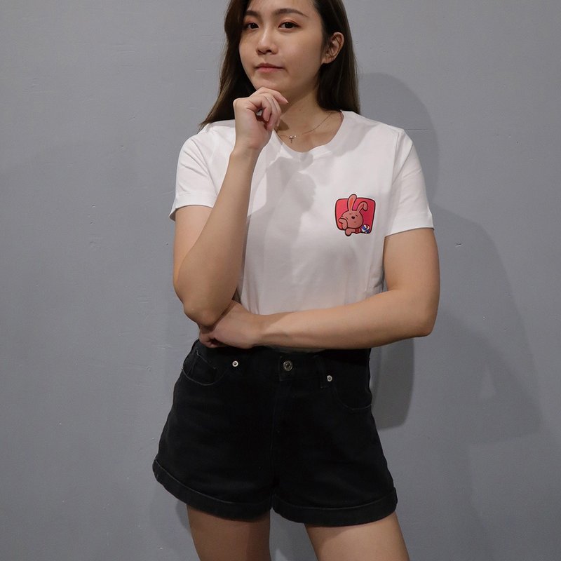 好想去打球 / 女 / T恤 - 女装 T 恤 - 棉．麻 白色