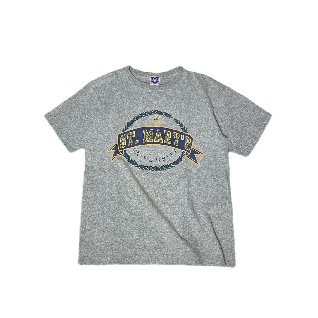 古着MV Sport美国伊利诺州私立圣玛丽湖神学院字样T-shirt - 男装上衣/T 恤 - 其他材质 多色