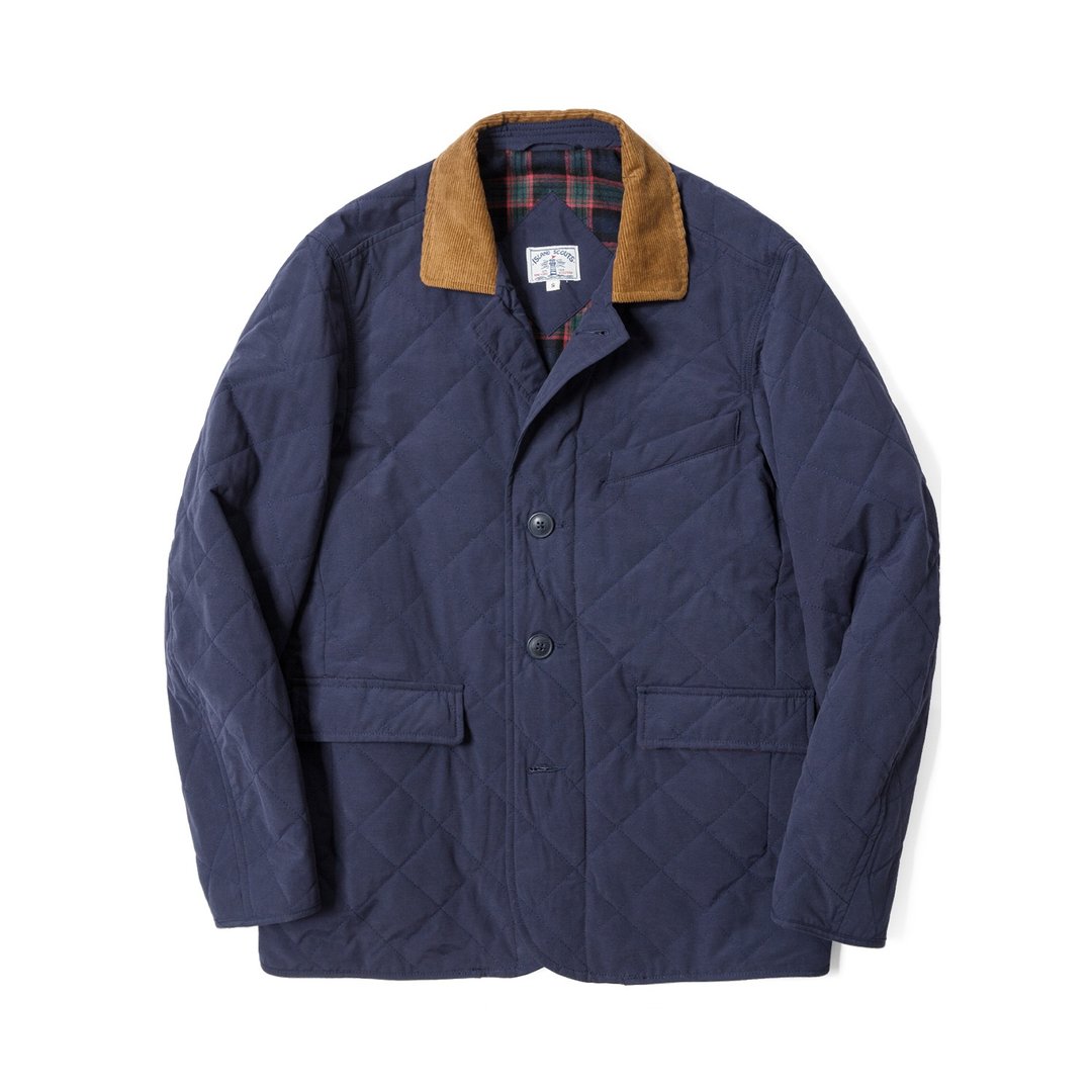 ISLAND SCOUTS AW19 防水间棉复古西装外套-海军蓝色 - 女装西装外套/风衣 - 防水材质 蓝色