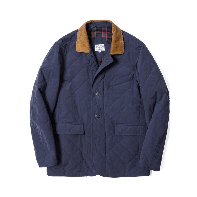 ISLAND SCOUTS AW19 防水间棉复古西装外套-海军蓝色 - 女装西装外套/风衣 - 防水材质 蓝色