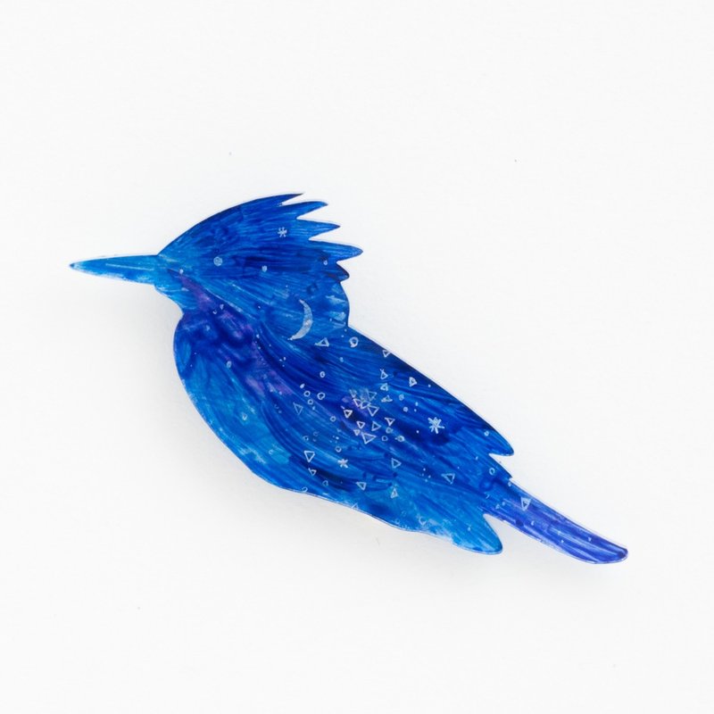Brooch of a picture 【bird】 - 胸针 - 压克力 蓝色