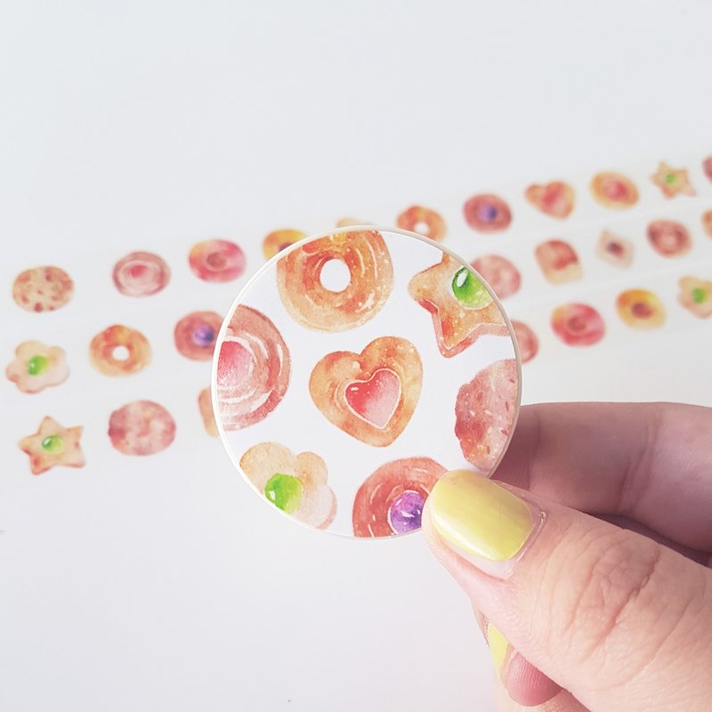 【冬季预购】圣诞节限定商品-曲奇饼 - 纸胶带 - 纸 红色