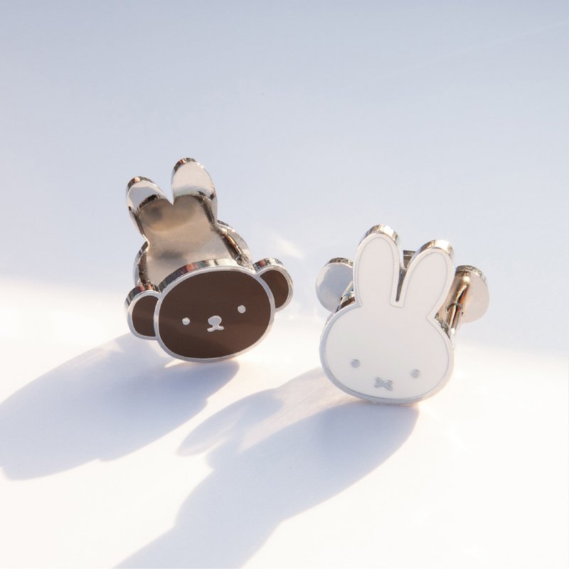 【Pinkoi x miffy】Miffy & Boris 双面多用途丝巾扣 - 丝巾 - 铝合金 