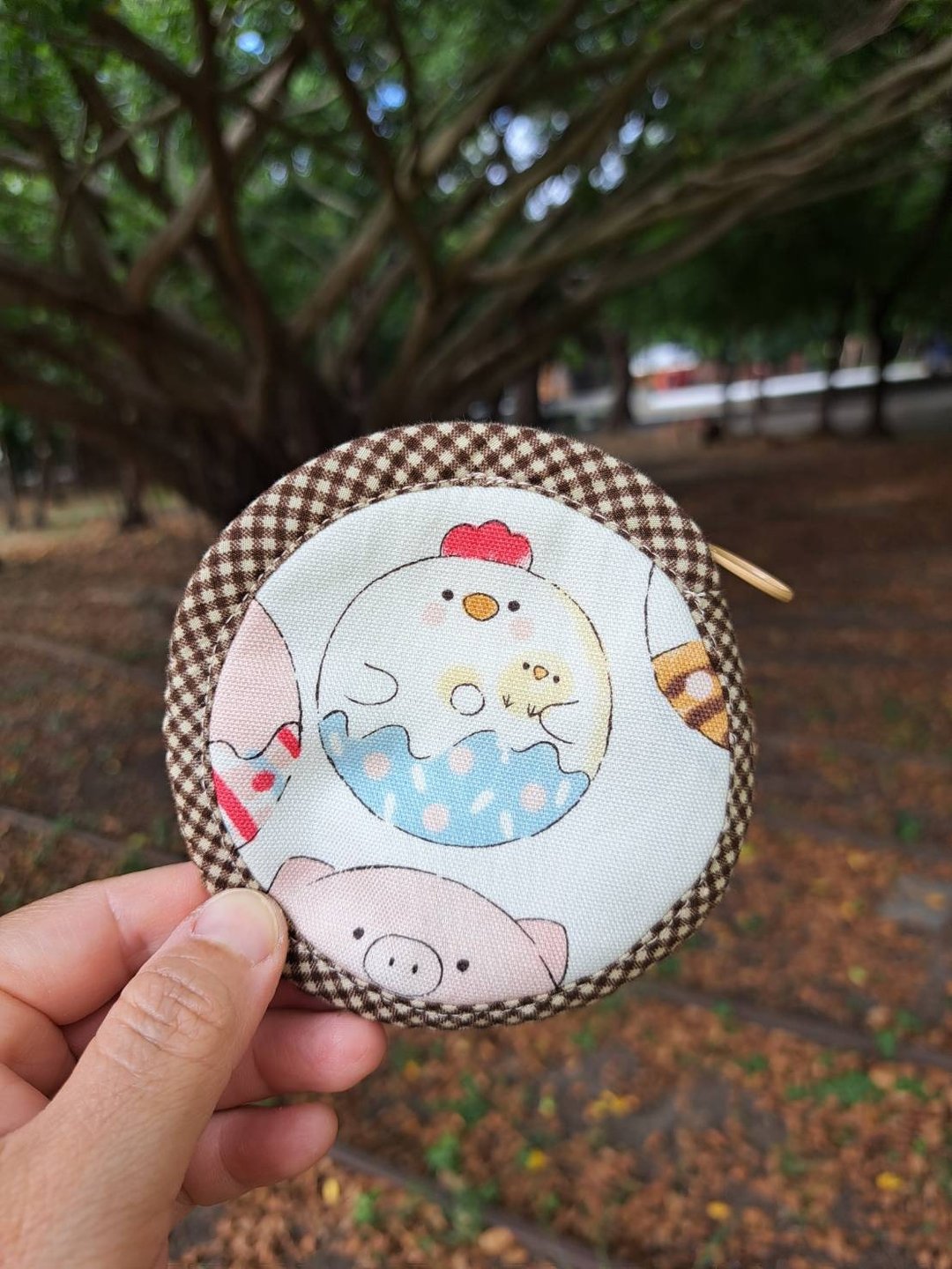 圆圆动物欢乐翻滚 ~ ~ 圆圆脆饼零钱包**包边布条不同色 - 零钱包 - 棉 