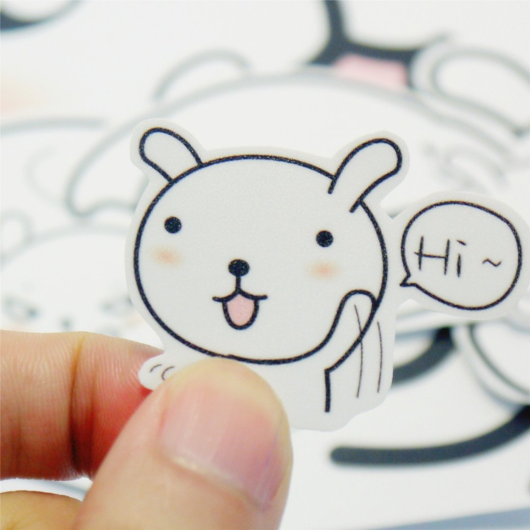 Bucute/行李箱/防水PVC贴纸/专业组/出国/旅行/防水贴纸/插画 - 贴纸 - 纸 多色