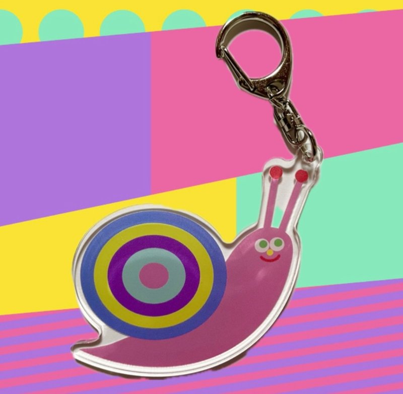 蜗牛 压克力钥匙圈 - 钥匙链/钥匙包 - 塑料 多色