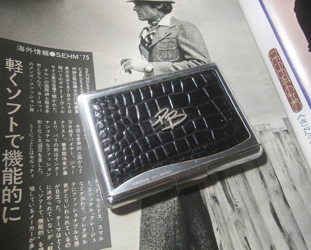 【老时光 OLD-TIME】早期二手法国品牌Pierre Balmain名片盒 - 名片夹/名片盒 - 其他材质 