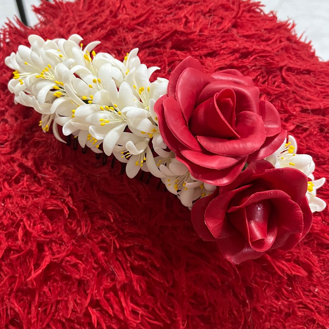 Flower Comb, Clay hair Accessories, Comb Clay Flowers, Comb Clay hair - 发饰 - 其他材质 多色