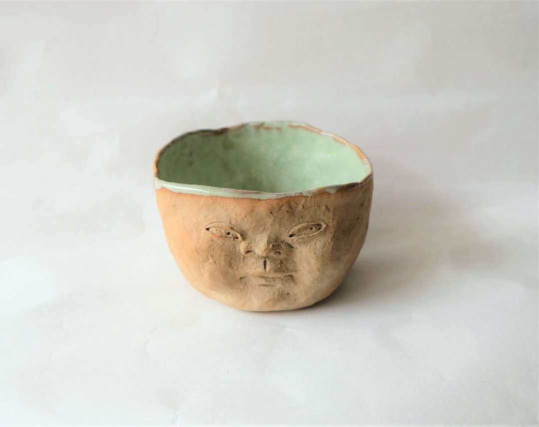 手捏陶器-四月是青梅的季节限定 - 花瓶/陶器 - 陶 绿色