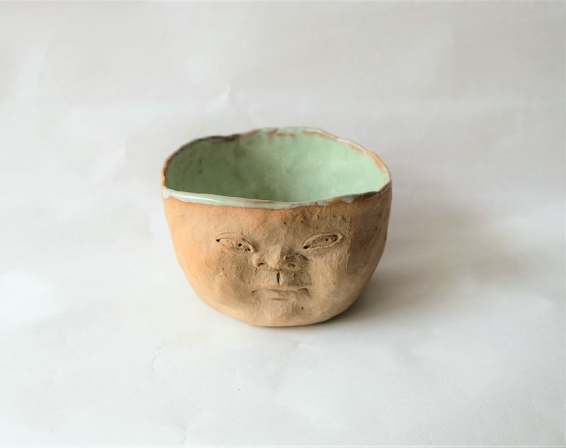 手捏陶器-四月是青梅的季节限定 - 花瓶/陶器 - 陶 绿色