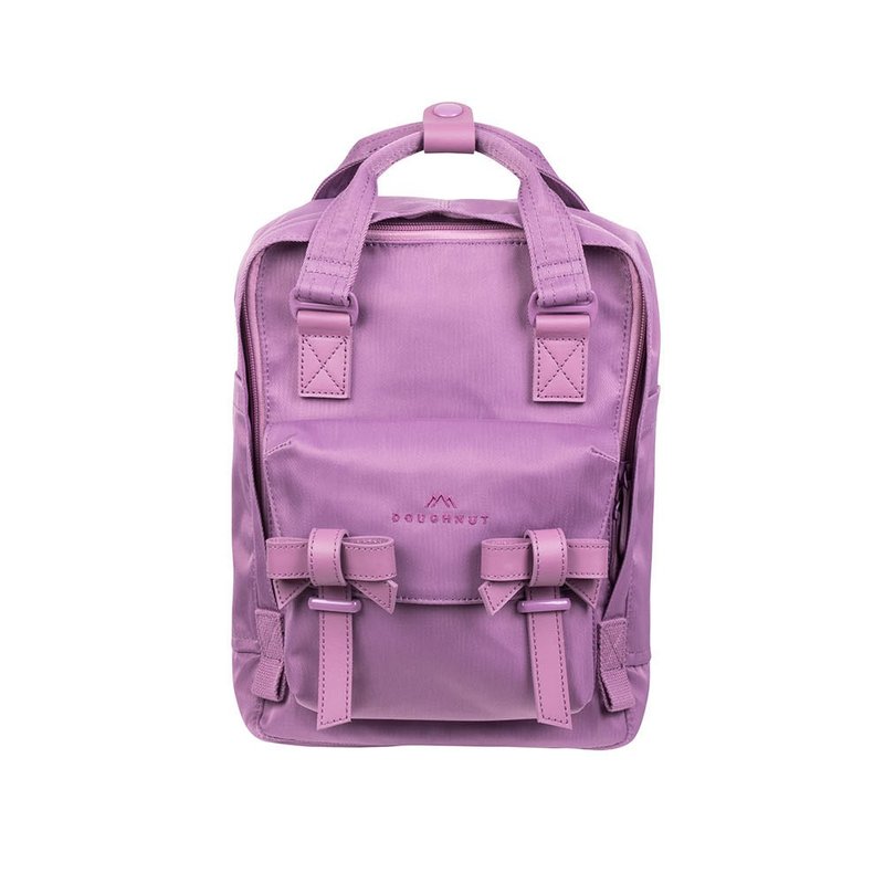 【设计品牌 | DOUGHNUT】Macaroon Mini — Ribbon Series — 紫 - 后背包/双肩包 - 尼龙 紫色
