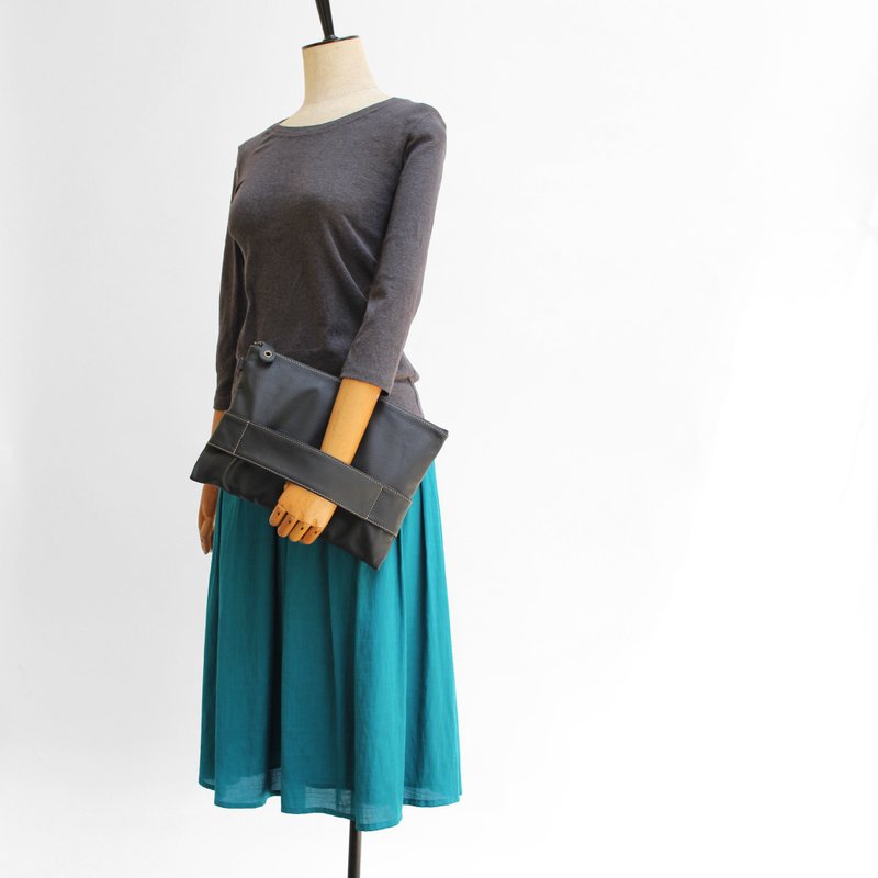 Made-to-order / clutch bag Total leather - 公文包/医生包 - 真皮 黑色