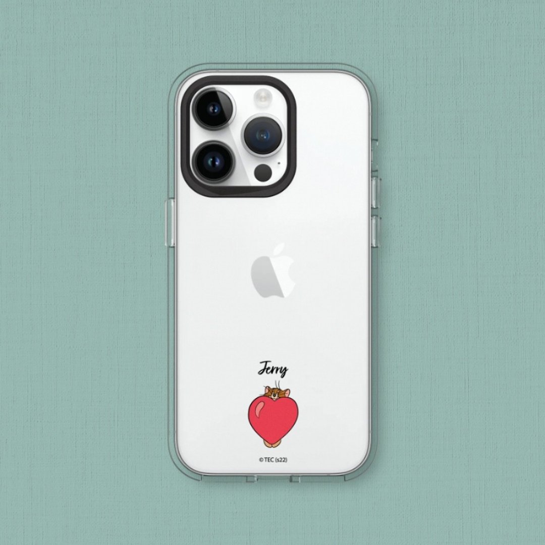 Clear手机壳∣汤姆猫与杰利鼠/贴纸系列-爱心杰利鼠 for iPhone - 手机配件 - 塑料 透明