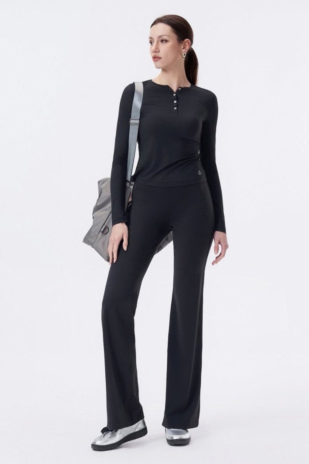 Sofia Pants - 女装运动裤 - 尼龙 黑色