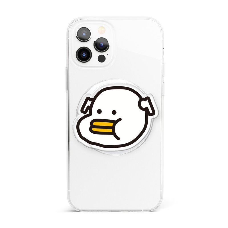 耳塞式帽子 | Magsafe 磁性手机握把 - 手机配件 - 压克力 白色