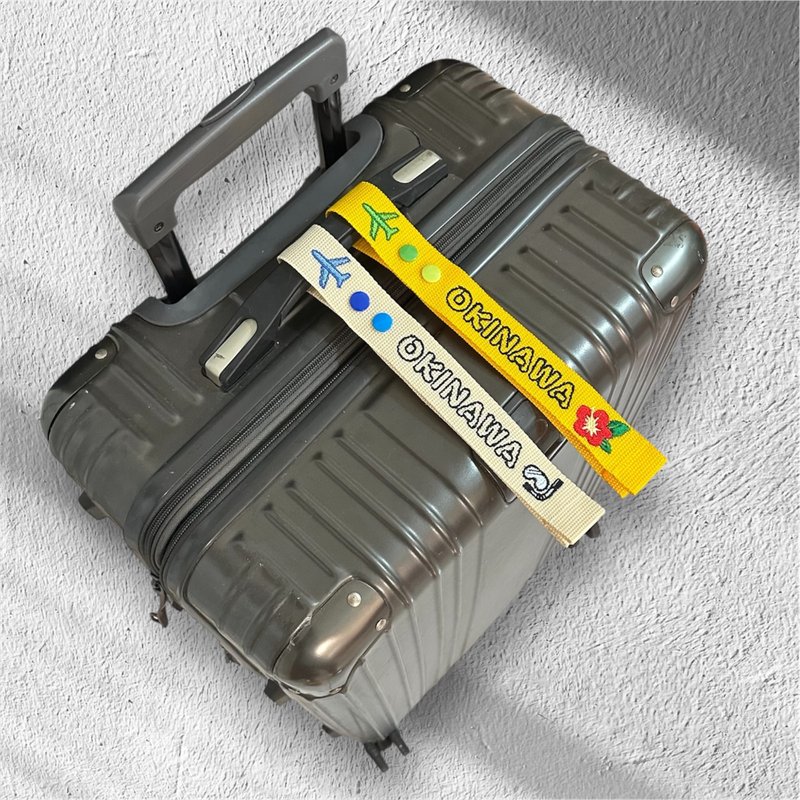 手工刺绣行李吊牌 冲绳旅游纪念款 OKINAWA 定制可选色 - 行李吊牌 - 尼龙 