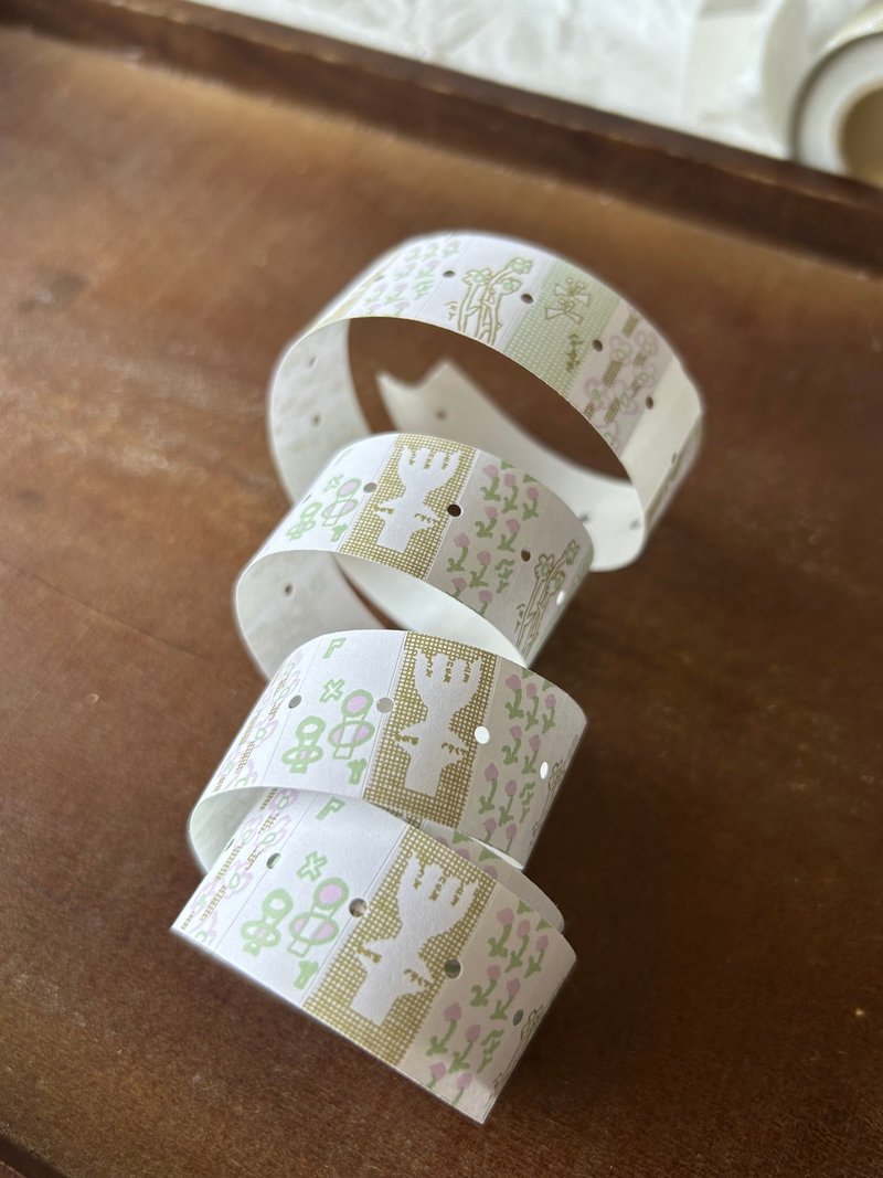 田野小花 / 标签卷 - 纸胶带 - 塑料 白色