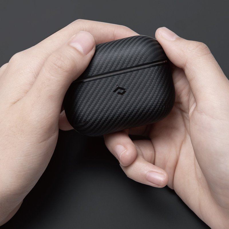 PITAKA MagEZ for AirPods 3/Pro 航太纤维磁吸耳机保护壳 - 耳机收纳 - 其他人造纤维 黑色