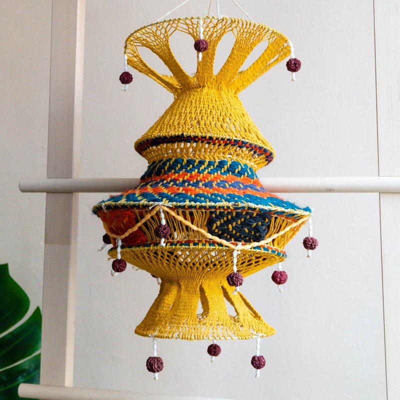 印度羊毛编织挂饰 / 吊灯 － 执着 - 摆饰 - 羊毛 多色