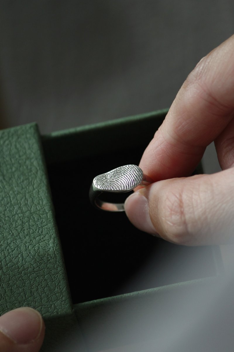宠物纹、指纹戒指订制 - 戒指 - 纯银 