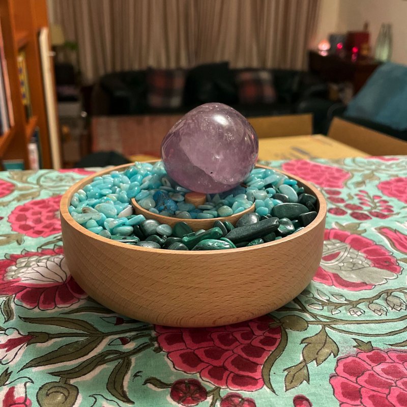 流能晶石座 - 涟漪 - 收纳用品 - 木头 