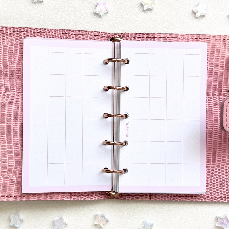 月间自由内页 (Micro5 尺寸) - 笔记本/手帐 - 纸 多色