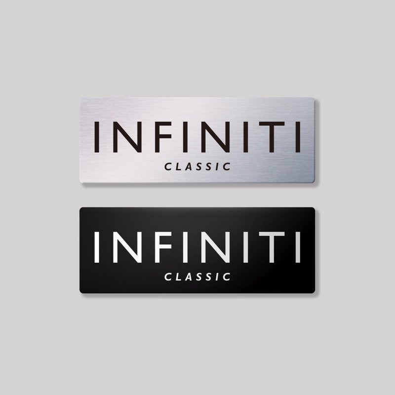 INFINITI/CLASIC/铝牌饰贴 SunBrother孙氏兄弟 - 贴纸 - 铝合金 