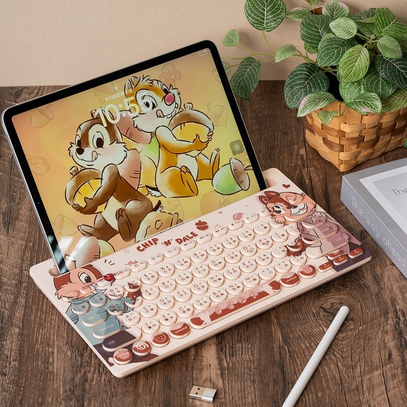 【办公效率up】奇奇蒂蒂系列 蓝牙键盘 - 电脑配件 - 其他材质 咖啡色