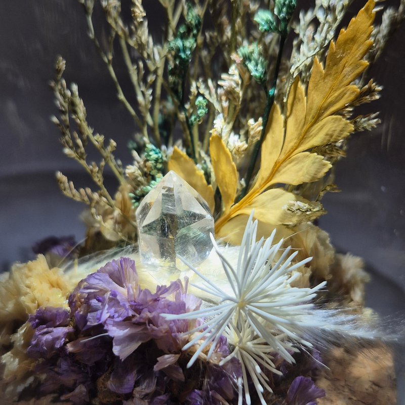 •幻羽森林盅• 闪灵水晶 x 花漾玻璃盅 - 摆饰 - 水晶 多色