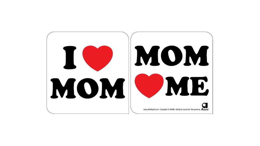 Love 2 love汽车防滑硅胶贴( I LOVE MOM) - 其他 - 硅胶 白色