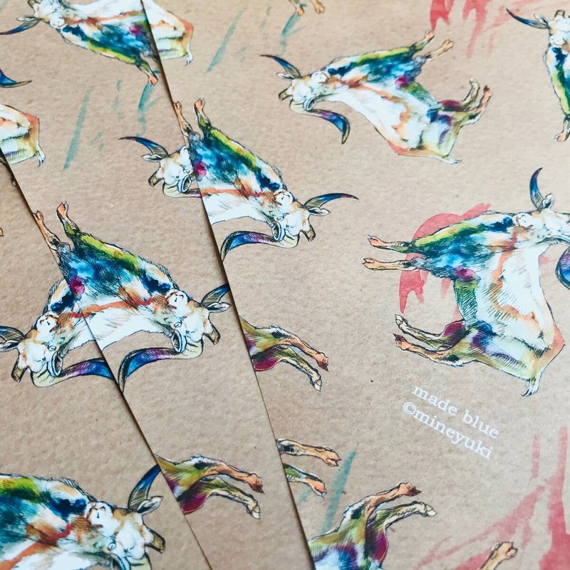 Classic Mouflon design -Wrapping paper - 其他 - 纸 咖啡色