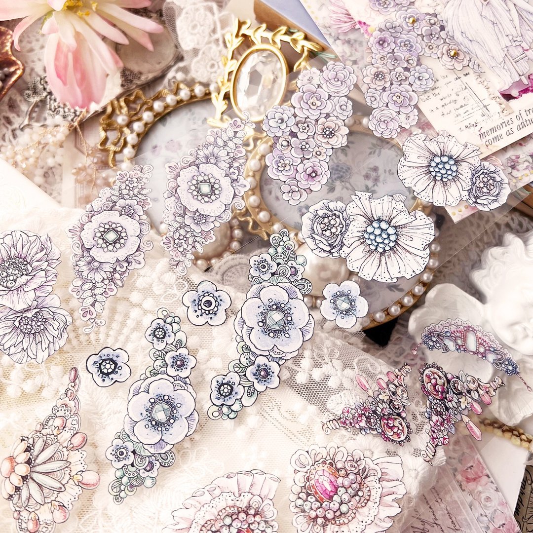 Jewel 5cm - 亮面 PET 胶带 - 纸胶带 - 塑料 