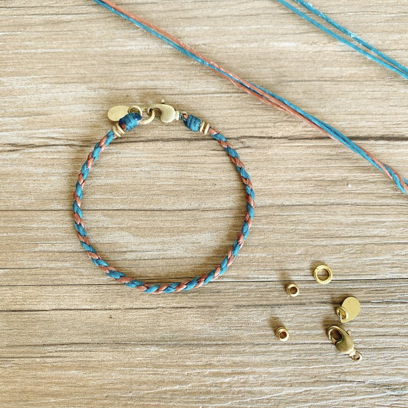 编绳手环 DIY 材料包 | 蜡线编绳 | 新手可完成 | 在线教学 - 编织/刺绣/羊毛毡/裁缝 - 防水材质 多色