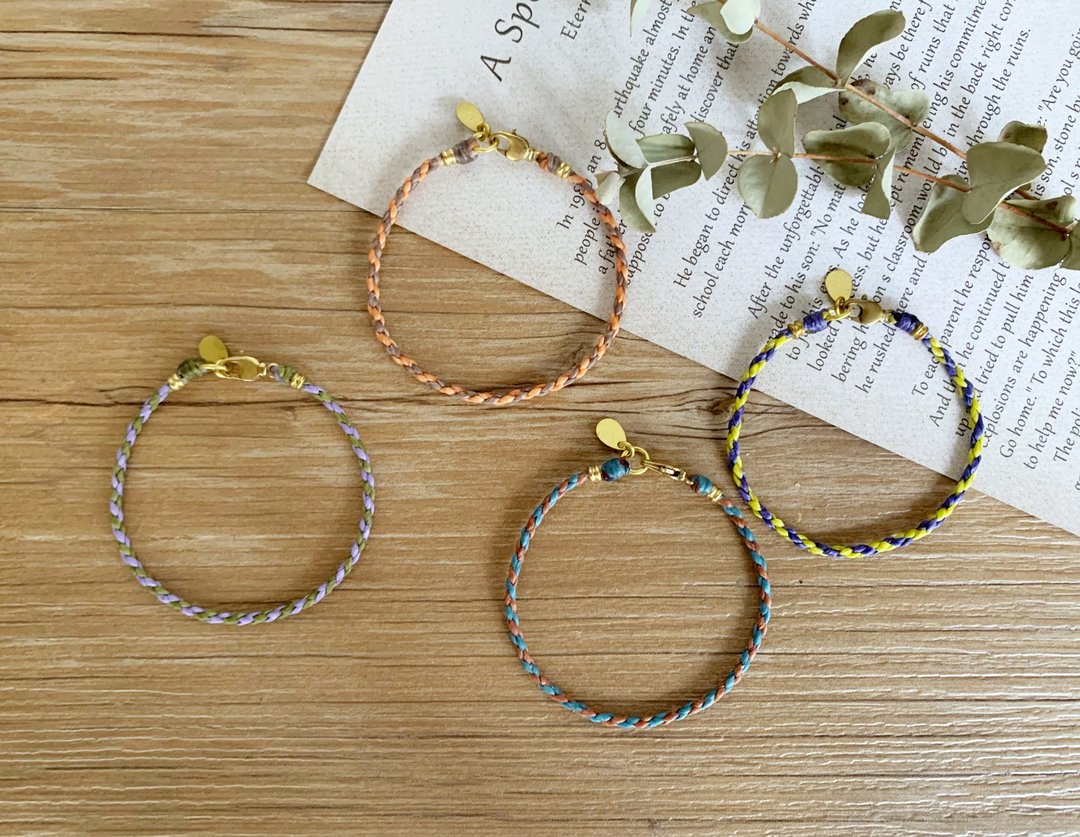 Ribbon DIY 材料包 | 防水蜡线 × 黄铜 | 新手・手作・材料包 - 编织/刺绣/羊毛毡/裁缝 - 防水材质 多色