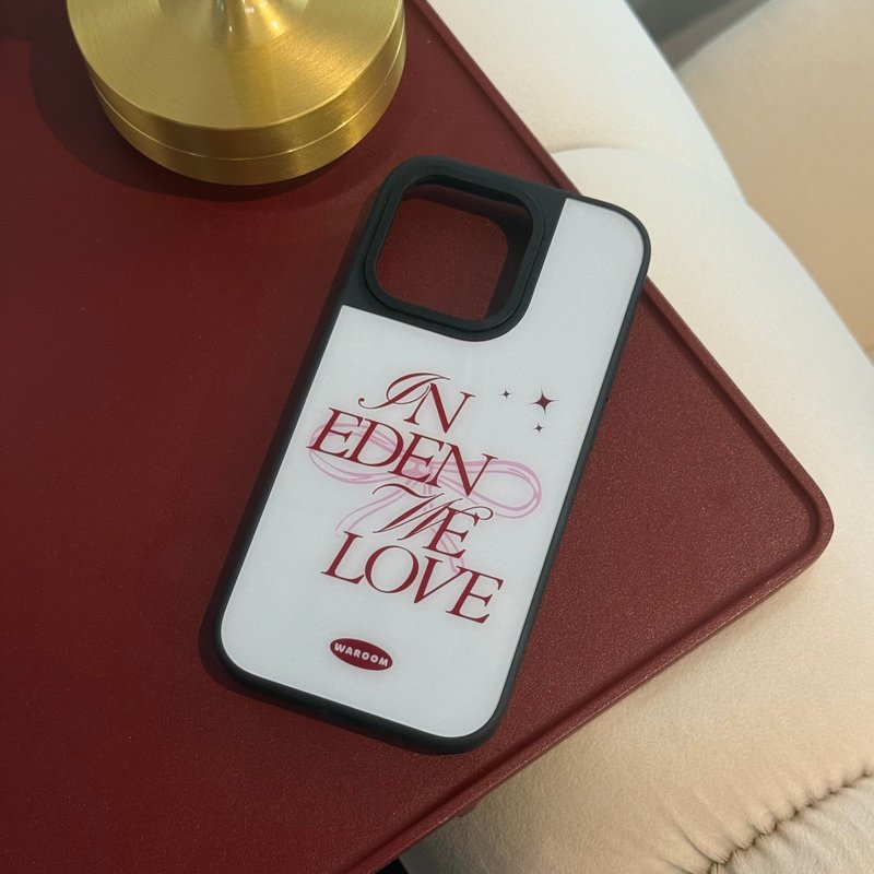 In Eden We Love 黑色防撞边框光面手机保护壳 - 手机壳/手机套 - 硅胶 黑色