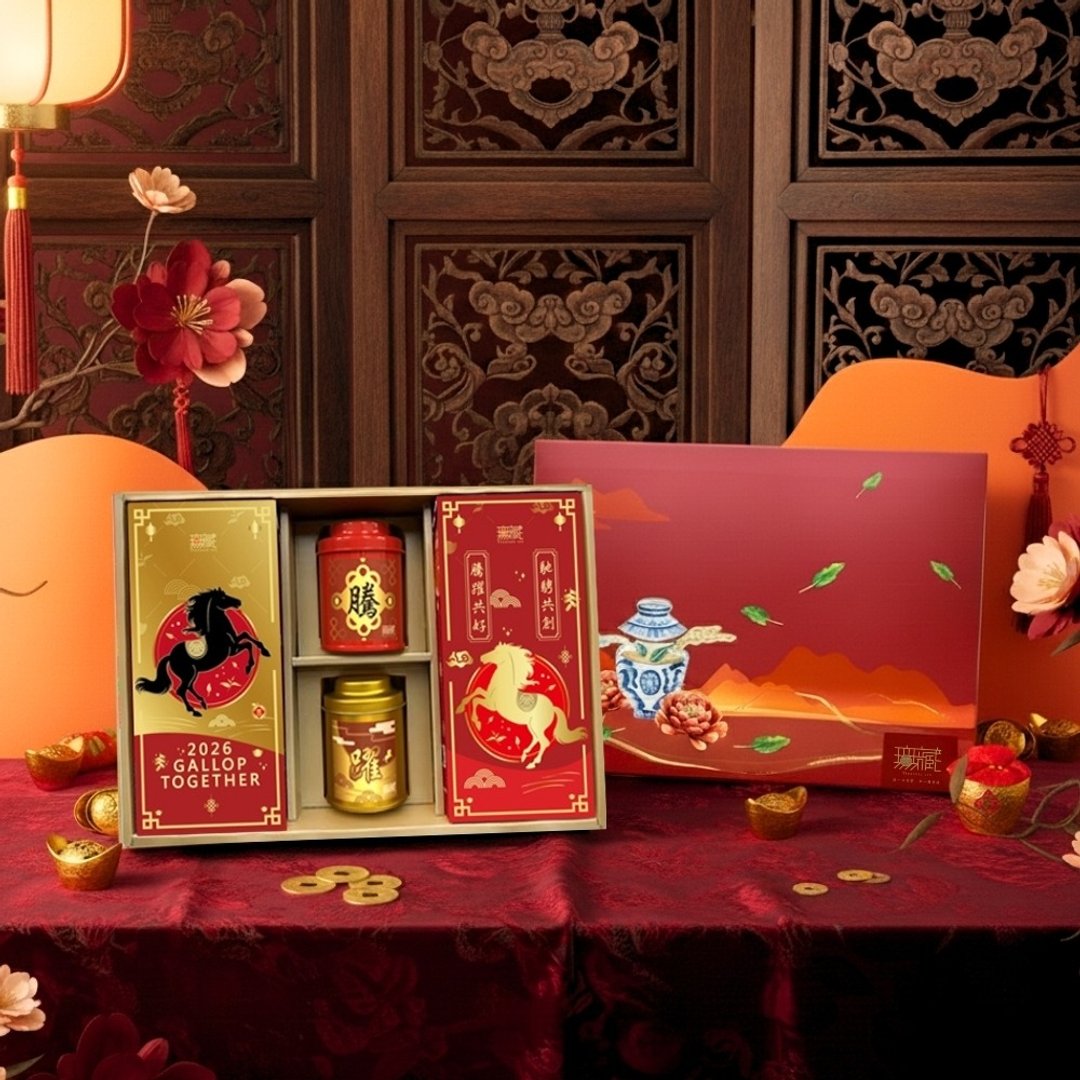 N2【无藏】马年祝福 喜庆大礼盒 -【腾跃共好】精致综合澎湃茶 - 零食/点心 - 新鲜食材 多色