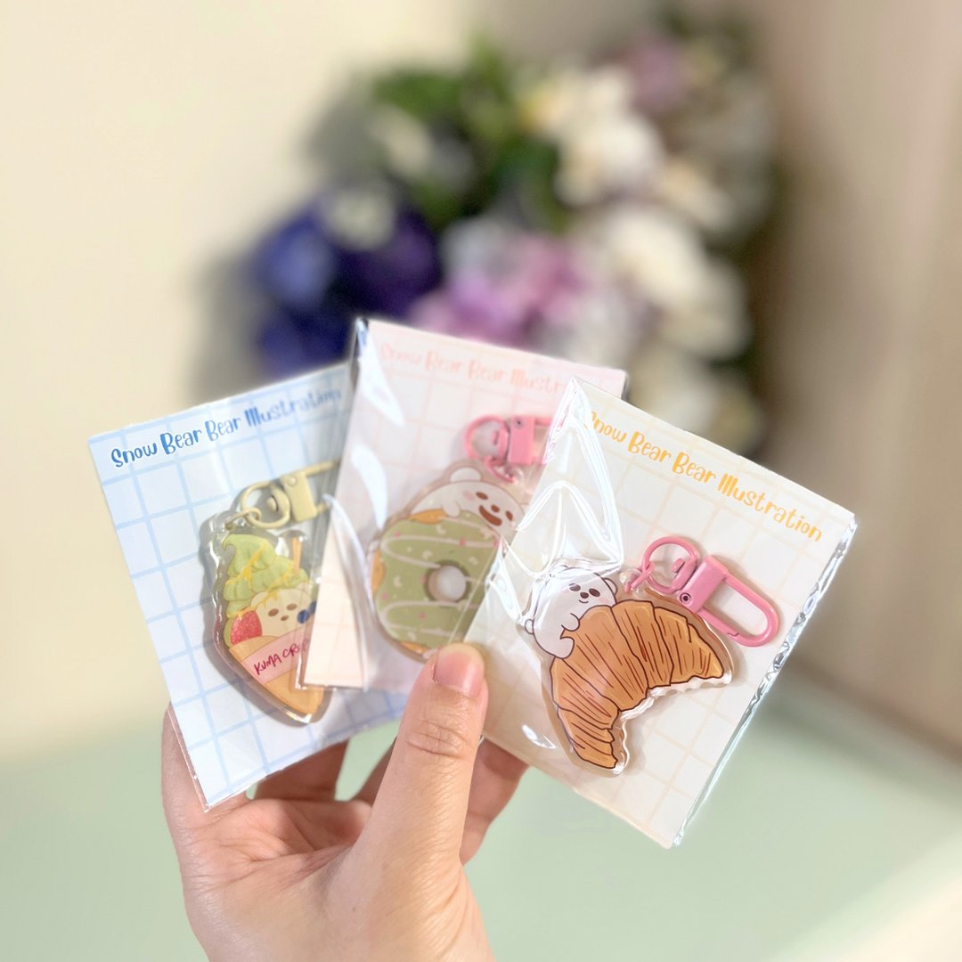 【雪啤啤食家主题系列】美食挂件 | 亚克力挂件 - 钥匙链/钥匙包 - 压克力 多色