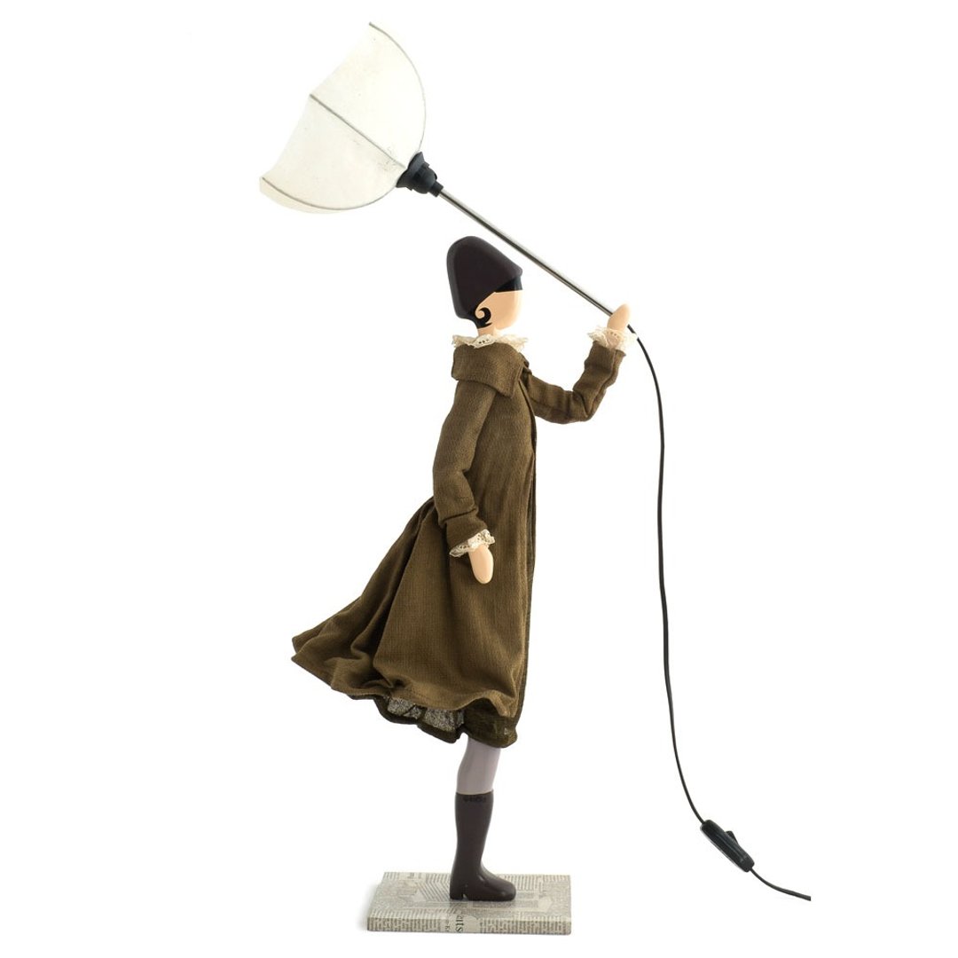 Wind Little Girl Fashionable Lamp Olivia Floor Light - 灯具/灯饰 - 木头 绿色