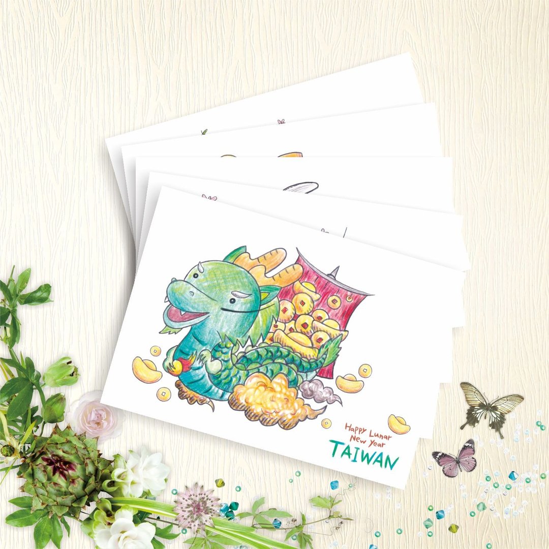 【台湾春节】 明信片 - 宝岛新年 - 5款各1张 - 卡片/明信片 - 纸 