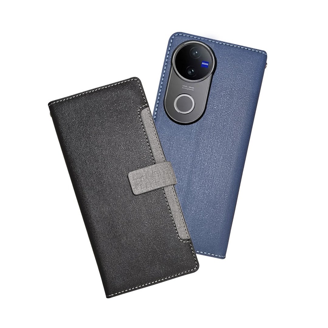 CASE SHOP vivo V50 前收纳侧掀皮套 - 手机壳/手机套 - 人造皮革 多色