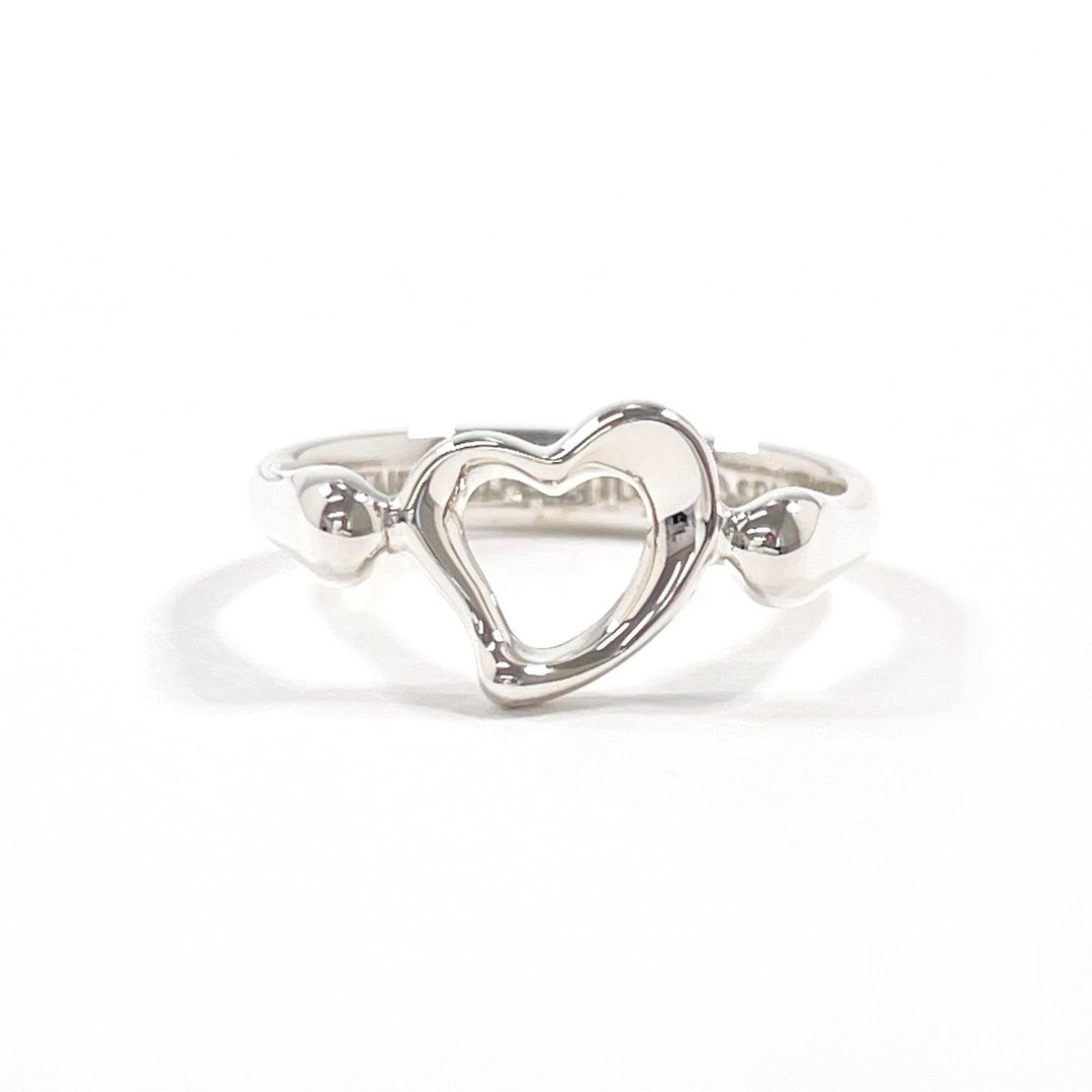 【日本直送 二手美品】12 号 蒂芙尼 TIFFANY&Co. 戒指 经典心形 艾尔莎・柏 લેા 银 925 饰品 - 戒指 - 纯银 银色
