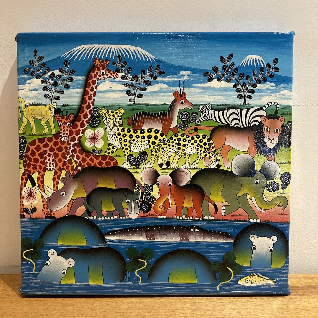 T937动物草原/30x30厘米/非洲TingaTinga原画作 - 海报/装饰画/版画 - 其他材质 