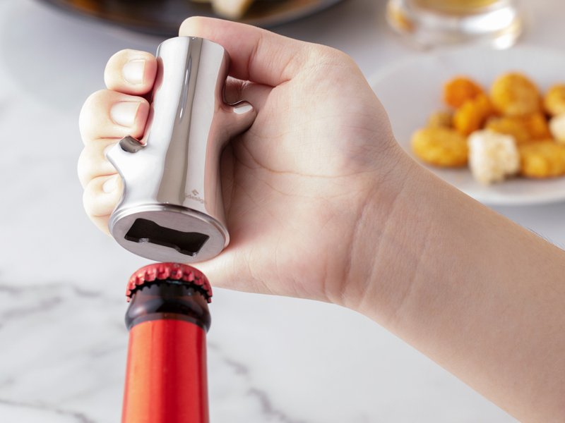IF得奖作品【榉享】酒器系列 - 啤酒开瓶器 304不锈钢 送礼好选择 - 开瓶器/开罐器 - 不锈钢 银色