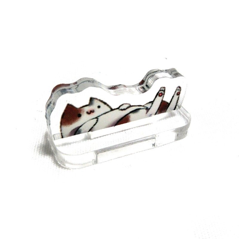 迷你笔搁-三花喵喵 - 其他 - 压克力 透明