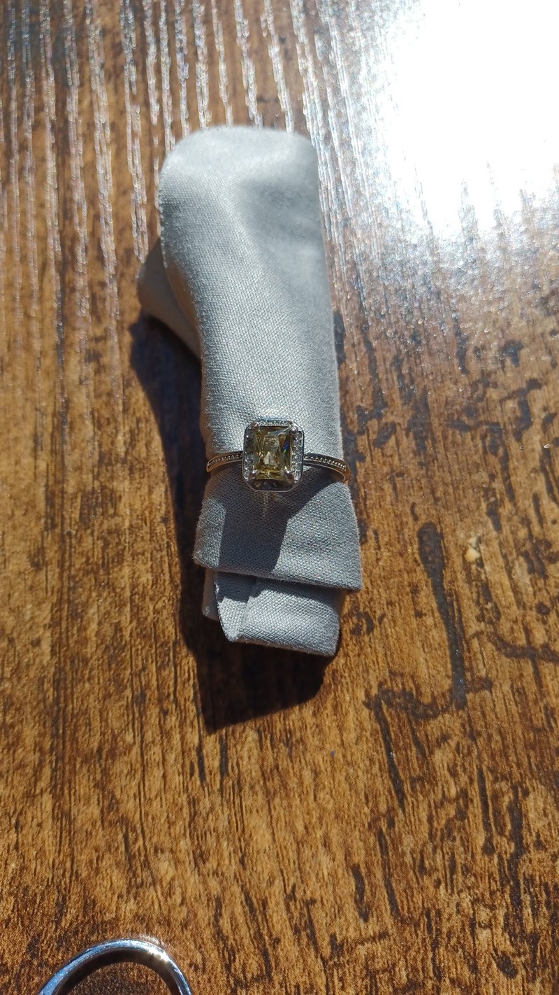 捷克陨石戒指 - 戒指 - 半宝石 