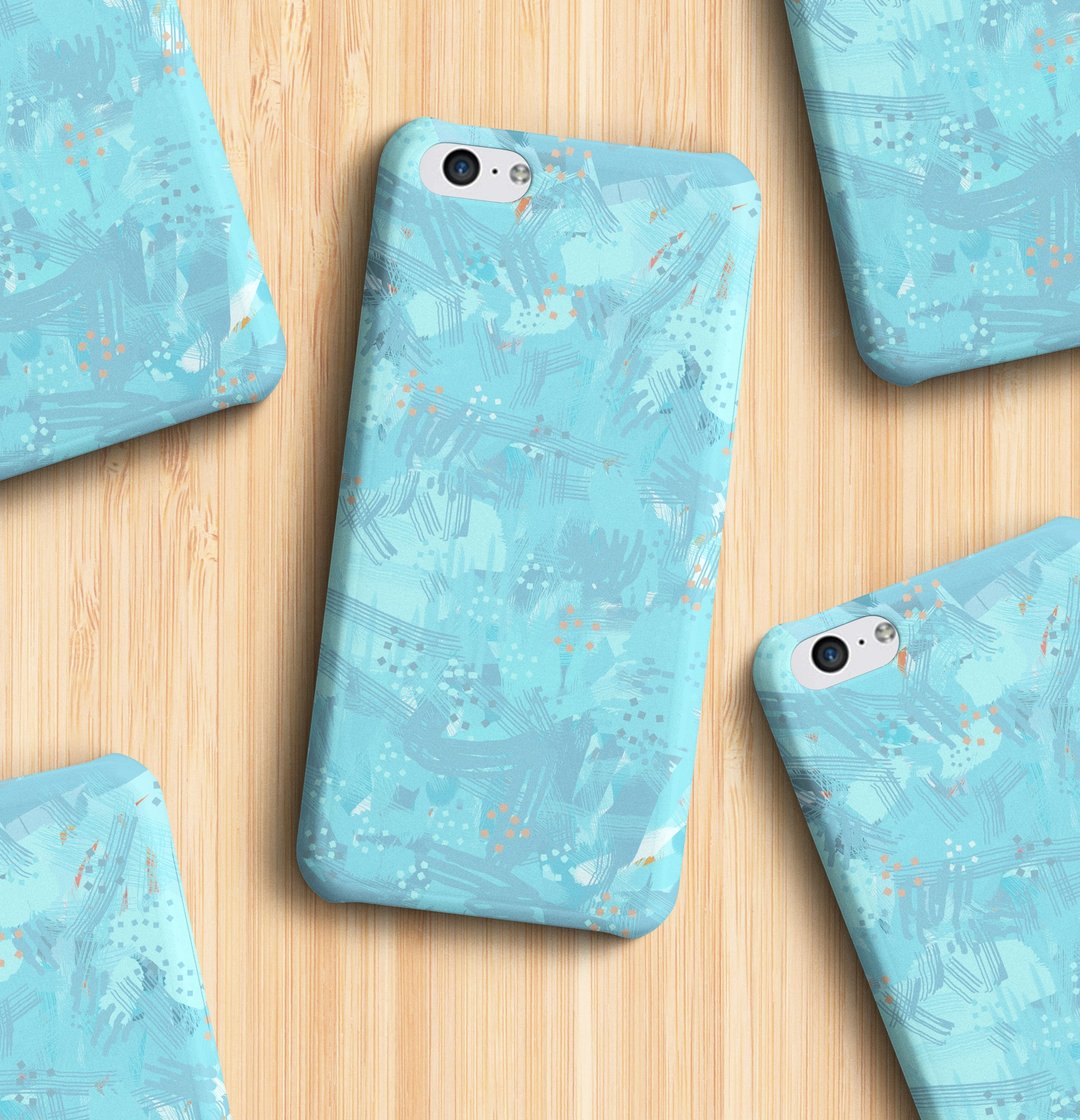 Cloudy phone case - 手机壳/手机套 - 塑料 蓝色