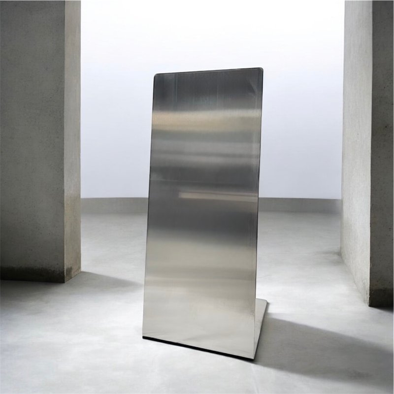 304不锈钢立牌架 户外适用 不易生锈 不含印刷 不锈钢立式立牌 - 门帘/门牌 - 其他金属 