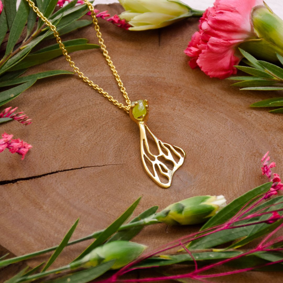 Butterfly pendant - 项链 - 铜/黄铜 