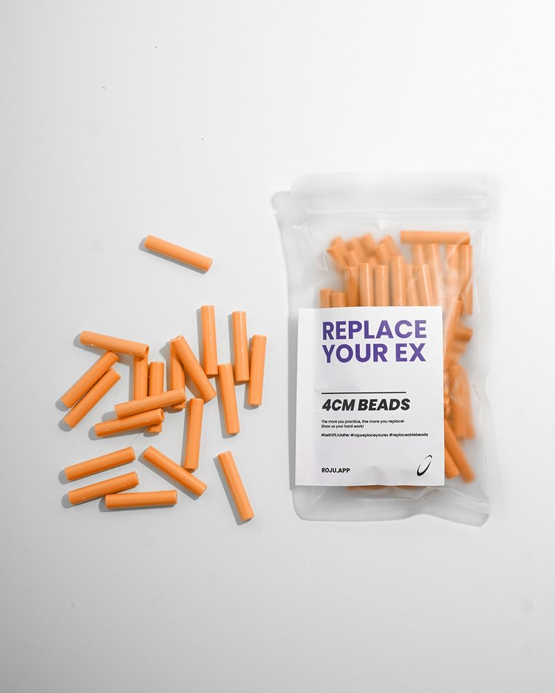 【RYE】跳绳 节拍珠 拍子珠 4cm (重拍-柑橘橙) - 运动配件 - 塑料 橘色