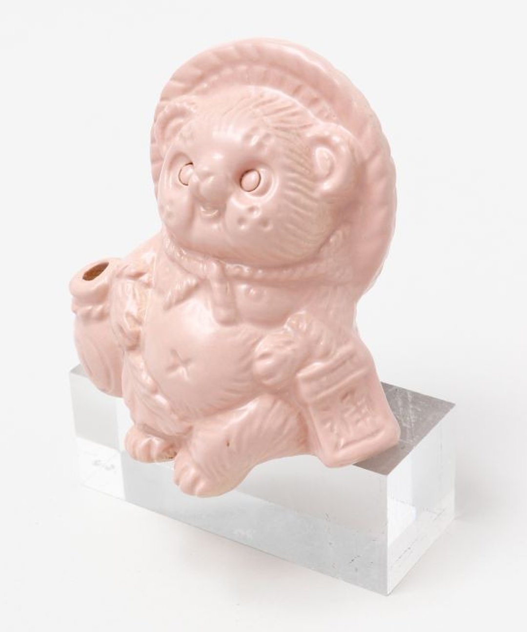 SHIGARAKI Ware Sitting TANUKI - Pink - 摆饰 - 其他材质 
